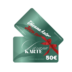Dāvanu karte 50 PVC materiāls