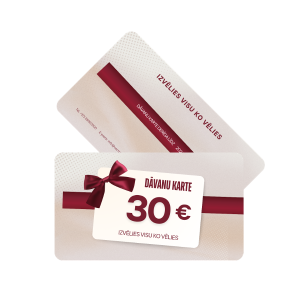 Dāvanu karte 30 PVC materiāls