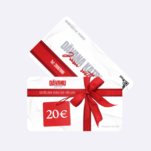 Dāvanu karte 20 PVC materiāls