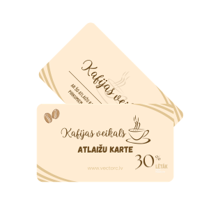 Klienta atlaižu karte 30 PVC materiāls
