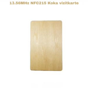 13.56MHz NFC215 Koka vizītkarte