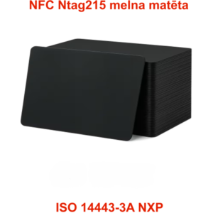 NFC Ntag215 Cards Blank black matte