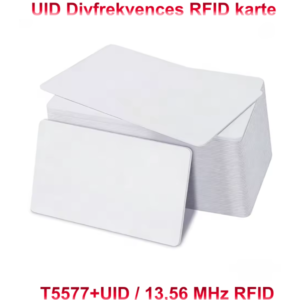 T5577+UID Divfrekvences RFID karte 125 kHz & 13,56 MHz RFID