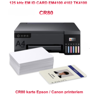 125 kHz tintes drukāšanai PVC RFID TK4100 ID