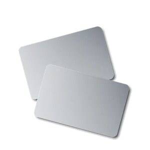 Perlamutra pelēka (Silver) PVC kartes