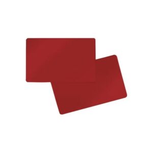 Tumši sarkanas (burgundy) PVC kartes